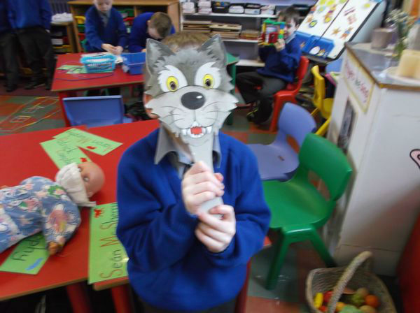 Primary 1 & 2 learned about the Story of the Three Little Pigs