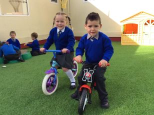 Primary 1 and 2 love to play outside! 