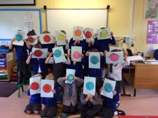 We made fun faces!
